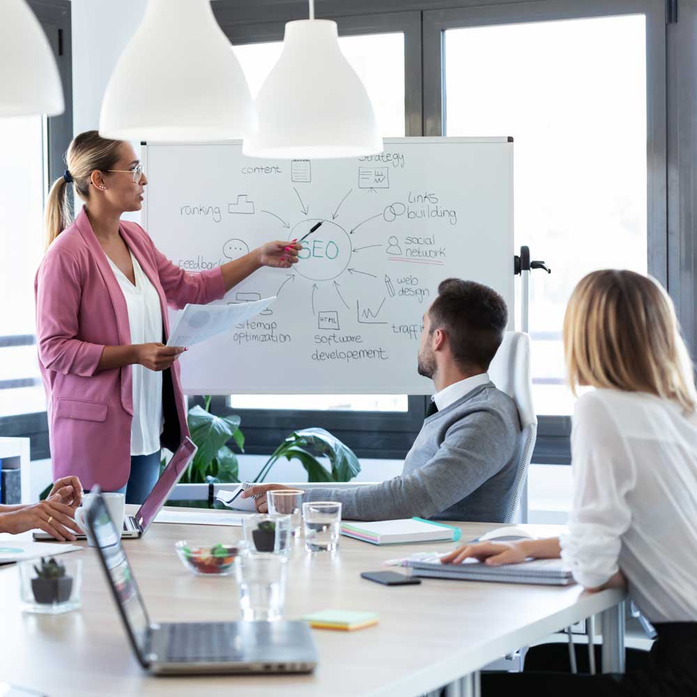 SEO Manager stellten dem Kunden in Potsdam eine Strategie vor