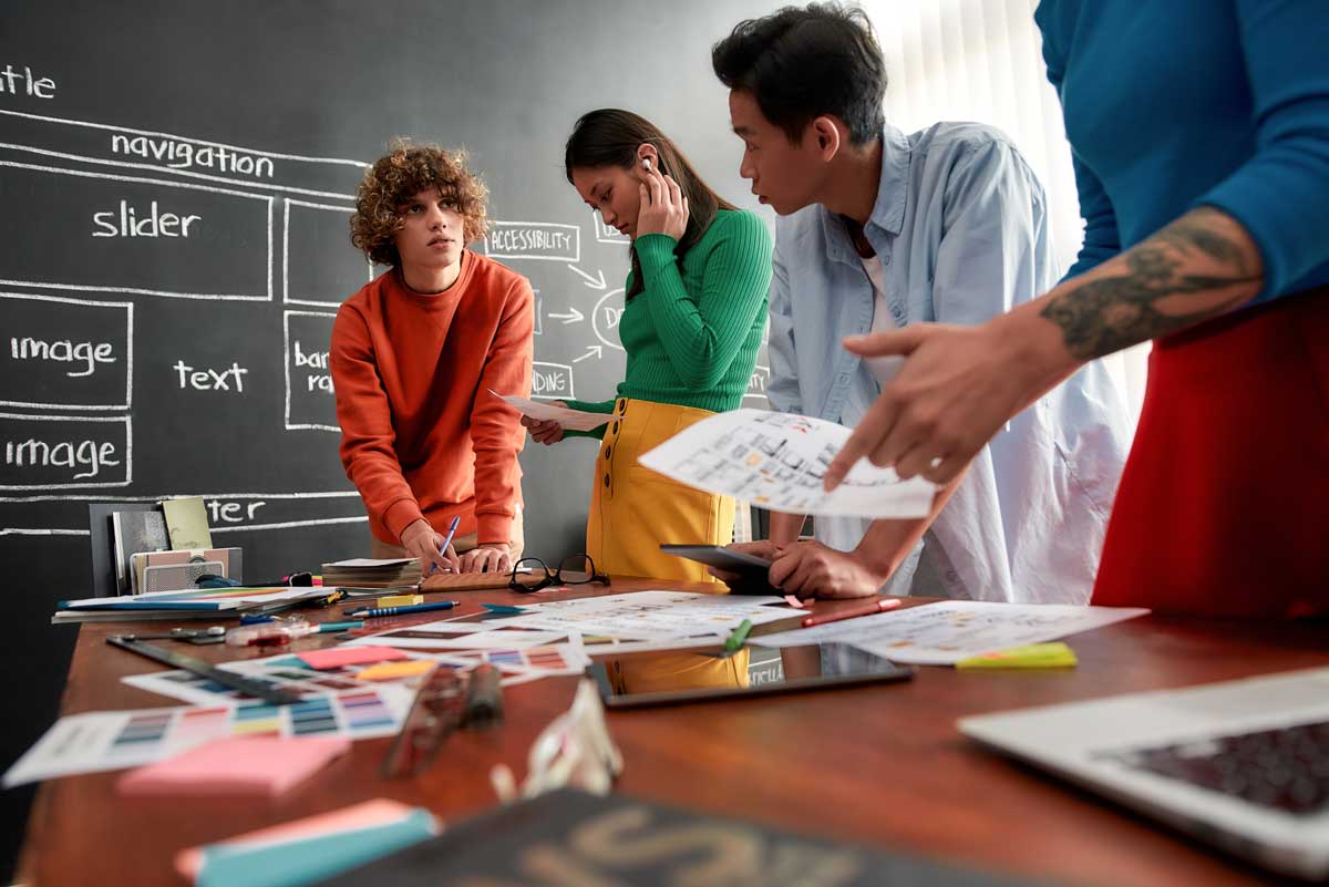 Responsive Webseite wird mit Elementor als Page Builder geplant